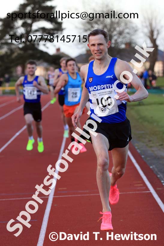 1500 metres, 2024 NEGP 1, Monkton Stadium, Jarrow. Photo: David T. Hewitson/Sports for All Pics